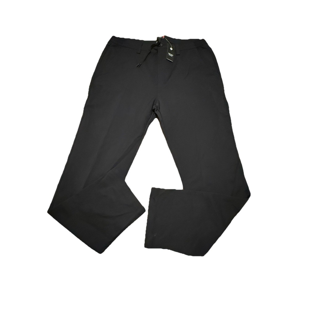 Thousand Miles Pants Mens XXL Black Chino‎ Stretch 2XL Performance Golf Travel